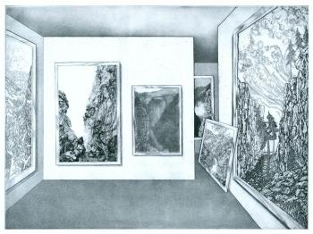 Galerie, Edition »Landschaften«, Radierung, 1978